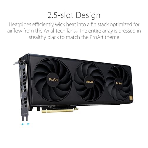 Asus ProArt OC GeForce RTX 4070 SUPER 12GB GDDR6X Black Gold image