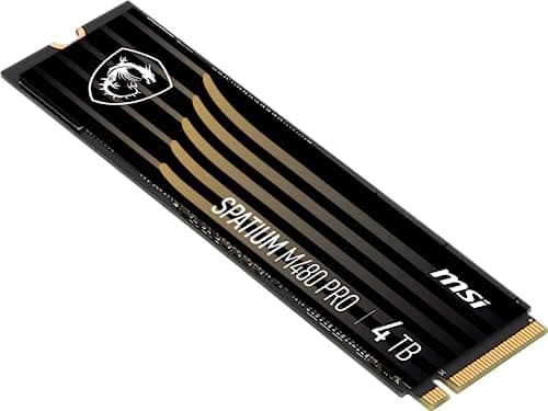 MSI SPATIUM M480 PRO 4TB M.2-2280 SSD PCIe 4.0 x4 NVMe image