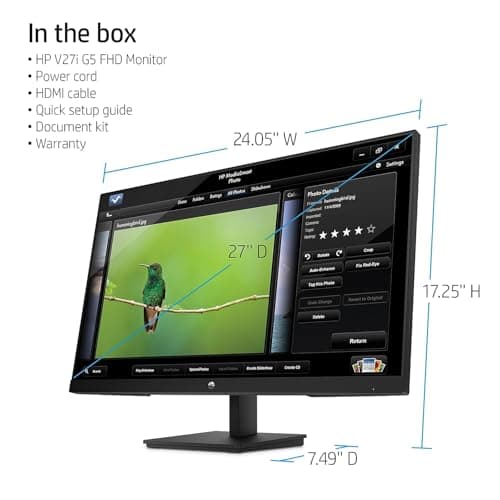 HP V27i 27" 1080p 0Hz IPS Monitor image