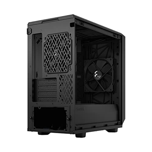 Fractal Design Meshify 2 Mini Micro ATX Mid Tower Black with Tinted Tempered Glass Side Panel and USB 3.2 Gen 2 Type-C USB 3.2 Gen 1 Type-A image
