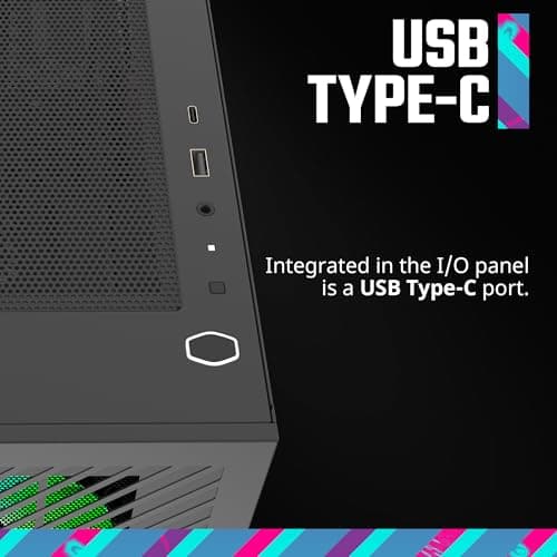 Cooler Master Elite 301 Micro ATX Mid Tower Black Tempered Glass image