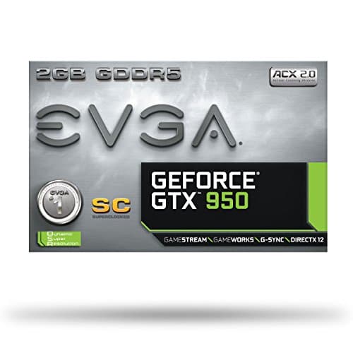 EVGA Superclocked GeForce GTX 950 2GB GDDR5 Black image