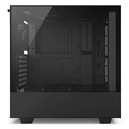 NZXT H500 - Compact ATX Mid-Tower PC Gaming Case - Tempered Glass Panel - All-Steel Construction - Enhanced Cable Management System - Water-Cooling Ready - White/Black image