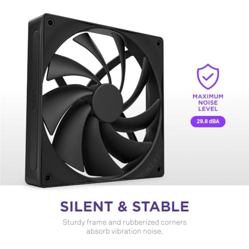 NZXT F140Q (2024) 140mm Black PWM 102.9 CFM 1-Pack image