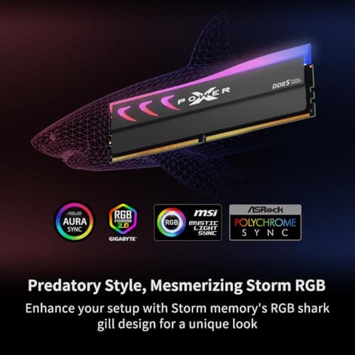 Silicon Power XPOWER Storm RGB Black DDR5-6400 CL32 32GB (2x16GB) image
