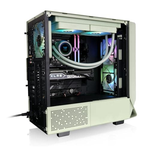 Thermaltake Ceres 350 MX ATX Mid Tower Green with Tempered Glass Side Panel and USB 3.2 Gen 2 Type-C, USB 3.2 Gen 1 Type-A image