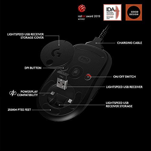 Logitech G Pro Wireless/Wired Optical Gaming Mouse image