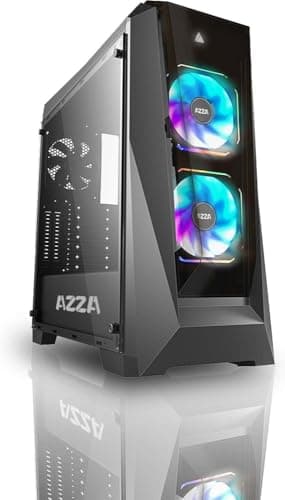 Azza Chroma 410 ATX Mid Tower Black with Acrylic Side Panel, USB 3.2 Gen 1 Type-A and USB 2.0 Type-A image