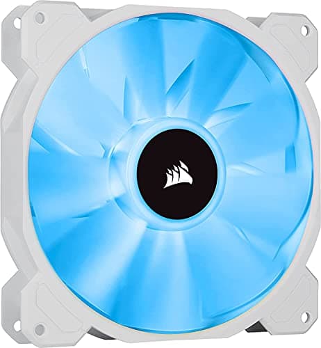 Corsair iCUE SP140 RGB Elite 140mm White RGB PWM 68.11 CFM 2-Pack image