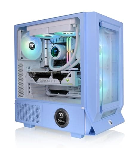 Thermaltake Ceres 350 MX ATX Mid Tower Blue Tempered Glass Side Panel, Front Panel USB 3.2 Gen 2 Type-C and USB 3.2 Gen 1 Type-A image