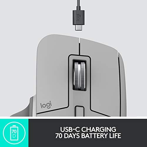 Logitech MX Master 3 Advanced Wireless Mouse - Mid Grey image