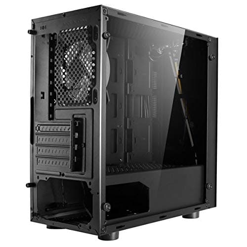 CiT Seven Micro ATX Mid Tower Black with Acrylic Side Panel and USB 2.0 Type-A Front Panel image