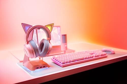 Razer Kraken Kitty Pink Closed Gaming Headset image