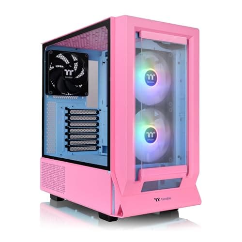 Thermaltake Ceres 350 MX ATX Mid Tower Pink with Tempered Glass Side Panel, USB 3.2 Gen 2 Type-C, and USB 3.2 Gen 1 Type-A image
