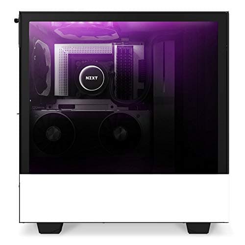NZXT H510 Elite ATX Mid Tower White / Black Tempered Glass Side Panel, USB 3.2 Gen 2 Type-C, USB 3.2 Gen 1 Type-A image