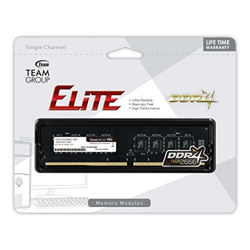 TEAMGROUP Elite Black DDR4-2666 CL19 16GB (1x16GB) image