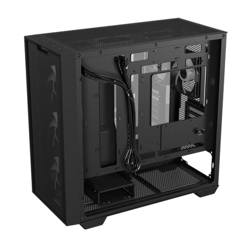 Asus A21 PLUS Micro ATX Mini Tower Black with Tempered Glass Side Panel and USB 3.2 Gen 1 Type-A image