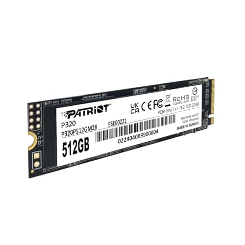Patriot P320 512GB SSD M.2-2280 PCIe 3.0 x4 NVMe image