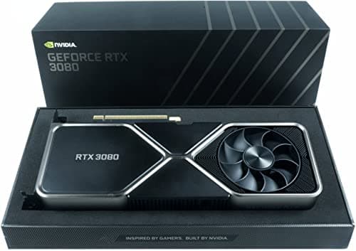 NVIDIA Founders Edition GeForce RTX 3080 10GB GDDR6X Black image