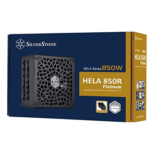 Silverstone HELA 850R Black / Silver 850W Fully Modular 80+ Platinum Certified image