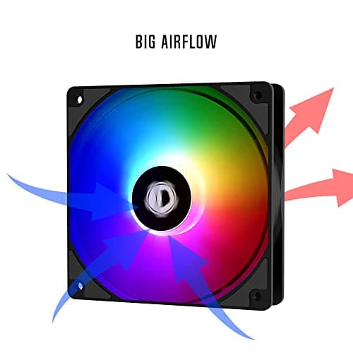 ID-COOLING XF-12025-ARGB-TRIO 120mm Black / White PWM ARGB 3-Pack image