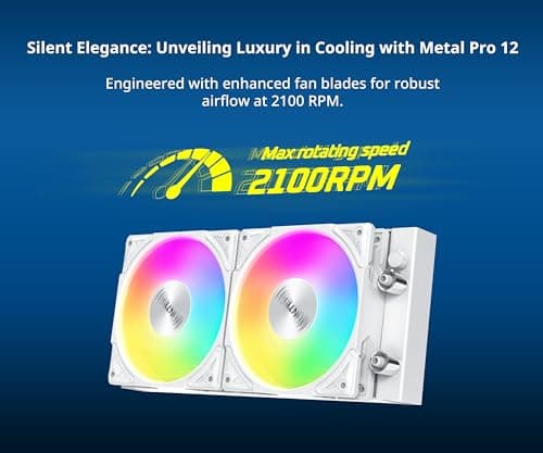 Montech HyperFlow Water 240mm ARGB 76.2 CFM White image