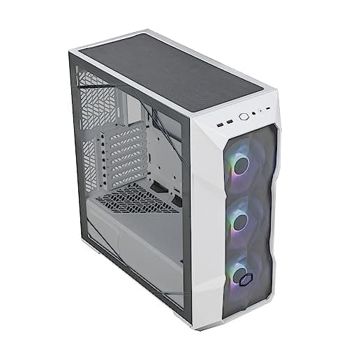 Cooler Master MasterBox TD500 Mesh V2 ATX Mid Tower White Tempered Glass Side Panel image