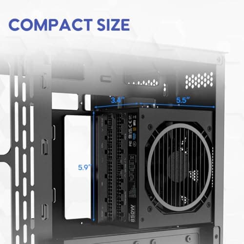 Vetroo 50315153244479 850W 80+ Gold Certified Fully Modular image