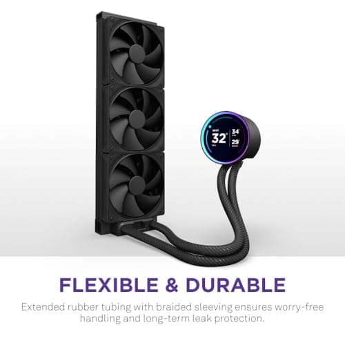 NZXT Kraken Elite 360 (2024) Water 360mm 73.47 CFM Black image