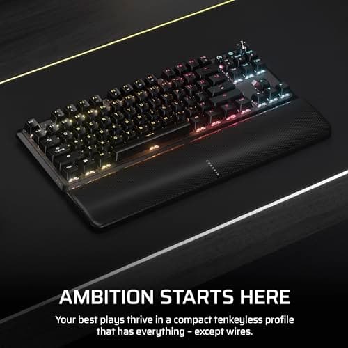 Corsair K70 CORE TKL RGB Bluetooth/Wireless/Wired Gaming Keyboard image