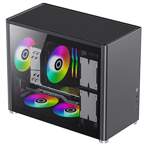 GameMax Spark Micro ATX Mid Tower Black with Tempered Glass Side Panel and USB 3.2 Gen 1 Type-C / USB 3.2 Gen 1 Type-A image