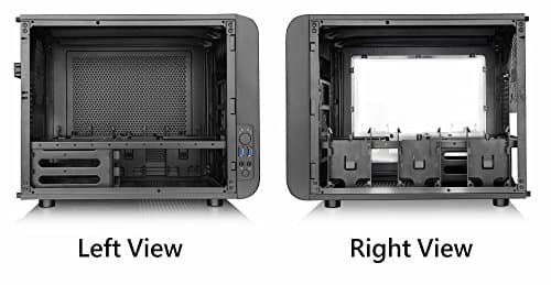 Thermaltake Core V21 Micro ATX Mini Tower Black with Acrylic Side Panel and USB 3.2 Gen 1 Type-A image