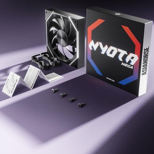 Asiahorse Nyota A14 140mm PC Case Fan – High-Efficiency Cooling Black image