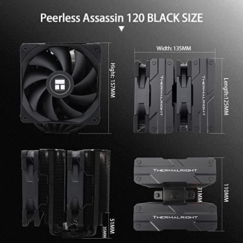 Thermalright Peerless Assassin 120 SE Air 155mm Black image
