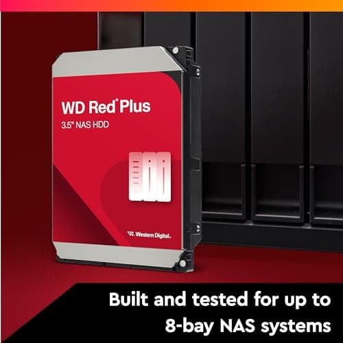 Western Digital Red Plus 4 TB HDD 5400 RPM 3.5" SATA 6.0 Gb/s image