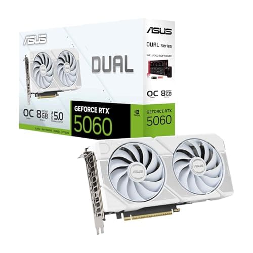 ASUS Dual GeForce RTX 5060 Ti 8GB GDDR7 White OC Edition main image