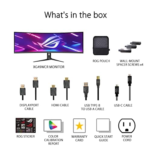 Asus ROG Strix XG49WCR 49" 5120x1440 165Hz VA Curved Monitor image