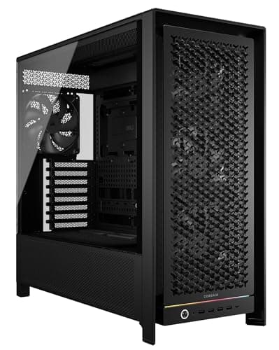 Corsair FRAME 5000D RS ATX Mid Tower Black with Tempered Glass Side Panel and USB 3.2 Gen 2 Type-C, USB 3.2 Gen 1 Type-A image