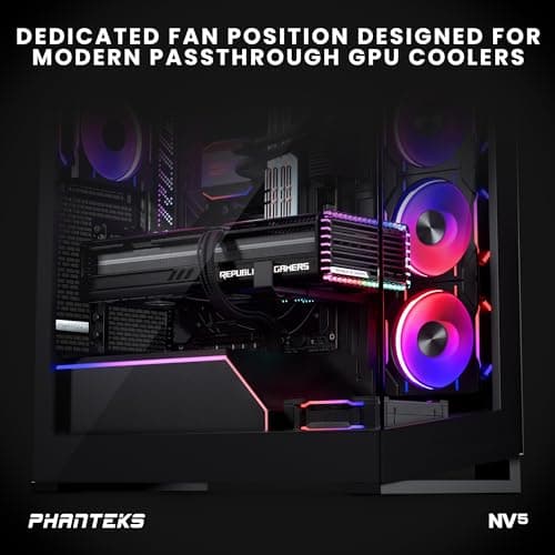 Phanteks NV5 ATX Mid Tower Black Tempered Glass Side Panel image