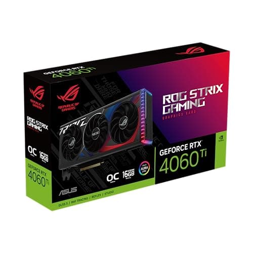 Asus GeForce RTX 4060 Ti ROG Strix GAMING OC 16GB GDDR6 Black / Red image
