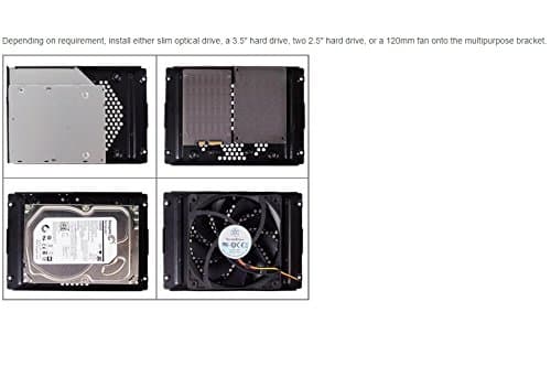 Silverstone ML06B HTPC Black with USB 3.2 Gen 1 Type-A Front Panel image