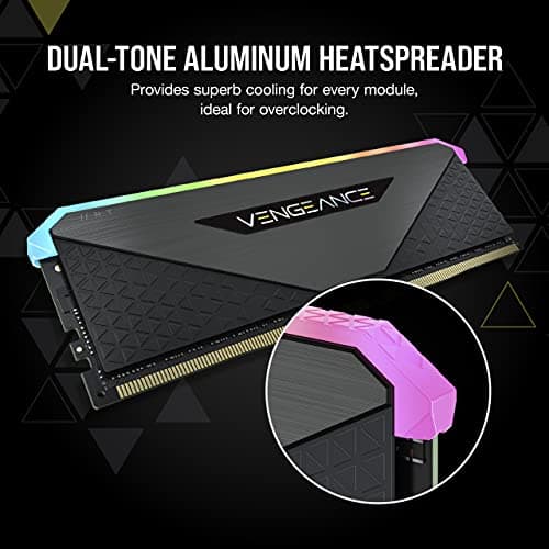 Corsair Vengeance RGB RT Black DDR4-3600 CL16 16GB (2x8GB) image