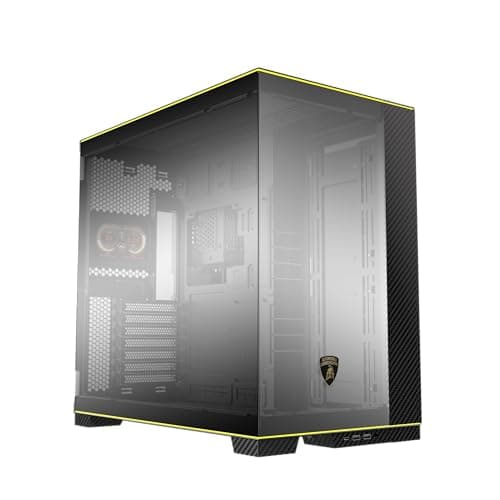 Lian Li O11D EVO RGB Automobili Lamborghini ATX Mid Tower Black / Gold Tempered Glass image
