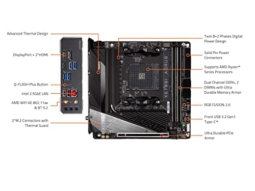 Gigabyte X570SI AORUS PRO AX AM4 DDR4 Mini ITX image