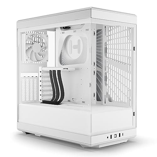 HYTE Y40 ATX Mid Tower White Tempered Glass Side Panel image