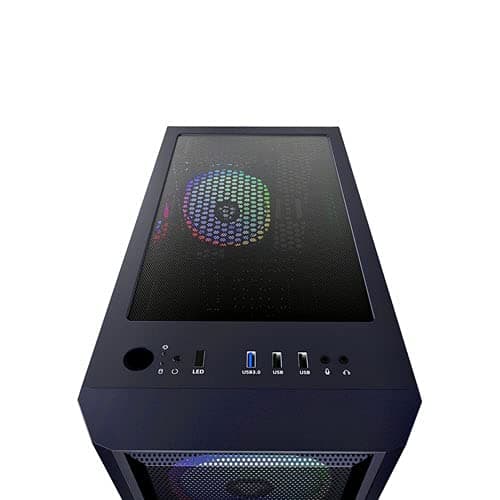 Apevia Guardian-M ATX Mid Tower Black Tempered Glass Side Panel image