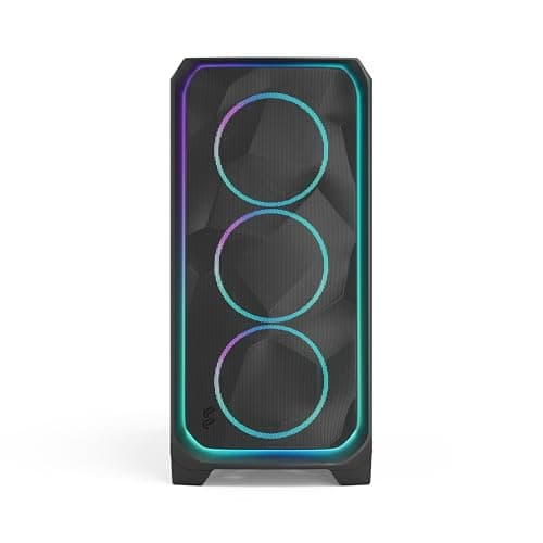 Fractal Design Meshify 3 XL Ambience Pro RGB ATX Full Tower Black Tinted Tempered Glass image