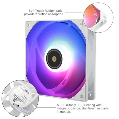 Thermalright TL-E12W-S V3 120mm White Addressable RGB PWM 72.37 CFM image