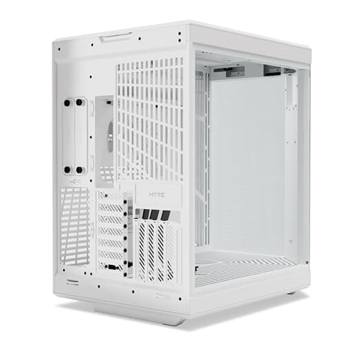 HYTE - Y70 Touch Infinite Dual Chamber ATX Mid Tower Modern Aesthetic Case with Integrated 2.5K IPS Touchscreen - Snow White image