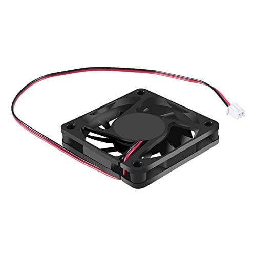 Dorhea Fan 60x60x10 mm DC 12V 6010 Brushless Cooling Fan, Replacement Ball Bearing 60mm Fan for Cooling DIY PC Computer Case Fan - 2 Pin Case Fan (Pack of 4Pcs) image